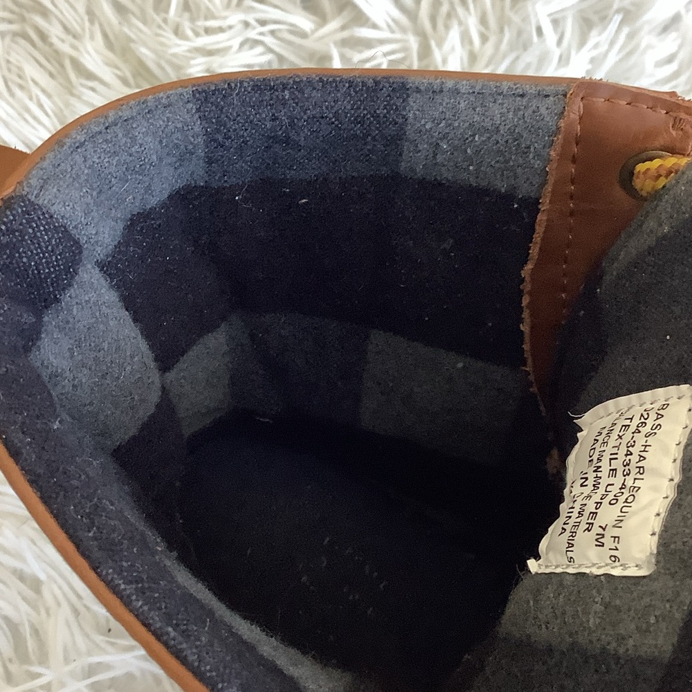 Duck Boots by G.H.Bass & Co. Women’s size 7 brown and navy blue - Picture 5 of 6